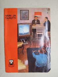 Väri ja tapetti 1969 nr 1 -Suomen Värikauppiaat ry asiakaslehti