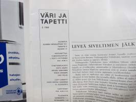 Väri ja tapetti 1969 nr 5 -Suomen Värikauppiaat ry asiakaslehti