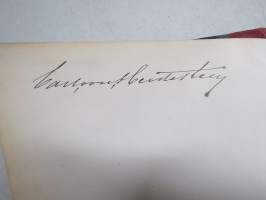 Lehrbuch der Geburtshilfe 1884 - Carl von Heidecken henkilökohtainen kappale, nimikirjoitus &amp; Ex Libris