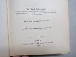 Lehrbuch der Geburtshilfe 1884 - Carl von Heidecken henkilökohtainen kappale, nimikirjoitus &amp; Ex Libris