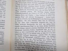 Lehrbuch der Geburtshilfe 1884 - Carl von Heidecken henkilökohtainen kappale, nimikirjoitus &amp; Ex Libris