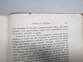 Lehrbuch der Geburtshilfe 1884 - Carl von Heidecken henkilökohtainen kappale, nimikirjoitus &amp; Ex Libris