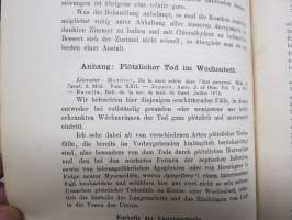 Lehrbuch der Geburtshilfe 1884 - Carl von Heidecken henkilökohtainen kappale, nimikirjoitus &amp; Ex Libris