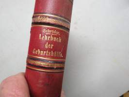 Lehrbuch der Geburtshilfe 1884 - Carl von Heidecken henkilökohtainen kappale, nimikirjoitus &amp; Ex Libris