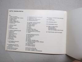 Uutta tekstiilitietoa - PMK Finncotton - ohjekirjanen / fabrics &amp; their care -guide