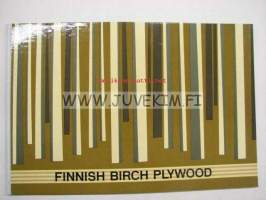Finnish Birch Plywood 1963 -suomalaisen koivuvanerin laatuluokitus ja ominaisuudet, tekniset tiedot jne.