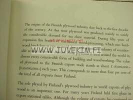 Finnish Birch Plywood 1963 -suomalaisen koivuvanerin laatuluokitus ja ominaisuudet, tekniset tiedot jne.