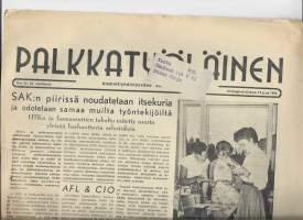 Palkkatyöläinen 19.8. 1955 nr 33 sanomalehti