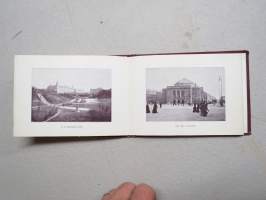 Köpenhavn 1908 (Kööpenhamina, Copenhagen) -matkamuistokirja, &quot;haitarimalli&quot;, valokuvia