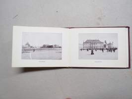 Köpenhavn 1908 (Kööpenhamina, Copenhagen) -matkamuistokirja, &quot;haitarimalli&quot;, valokuvia