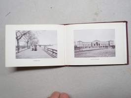 Köpenhavn 1908 (Kööpenhamina, Copenhagen) -matkamuistokirja, &quot;haitarimalli&quot;, valokuvia