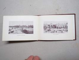 Köpenhavn 1908 (Kööpenhamina, Copenhagen) -matkamuistokirja, &quot;haitarimalli&quot;, valokuvia