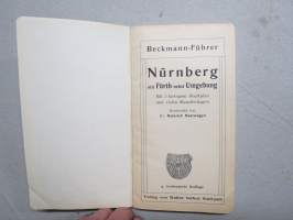 Nürnberg - Beckmann-Führer, mit Fürth nebst Umgebung -matkaopas- / karttakirja