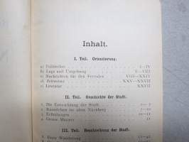 Nürnberg - Beckmann-Führer, mit Fürth nebst Umgebung -matkaopas- / karttakirja