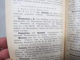 Nürnberg - Beckmann-Führer, mit Fürth nebst Umgebung -matkaopas- / karttakirja