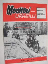Moottoriurheilu 1967 nr 6-7 Moottoriurheilu 1967 nr 6-7. Kannessa Birger Tötterman. Artikkeli:Jääspeedway mm. Reijo Routaneva kuvassa. Rauno Aaltonen : Safari on