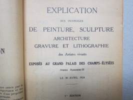 Le Salon 1924 - Societe Des Artistes Francais - 137 Exposition Officielle MCMXXIV - Grand Palais Des Champ Elysées le 30 Avril 1924 -art exhibition catalogue