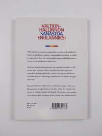 Valtionhallinnon sanastoa englanniksi = Statsförvaltningstermer på engelska = Finnish civil service glossary - titles and organisations