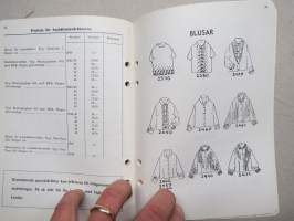 SOK Beklädningsfabriker i Helsingfors och Gamlakarleby  Prislista för hostsäsongen 1963 -SOK vaatetustehtaitten hintaluettelo / kuvasto