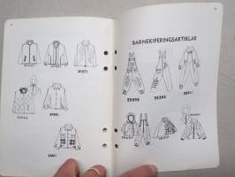 SOK Beklädningsfabriker i Helsingfors och Gamlakarleby  Prislista för hostsäsongen 1963 -SOK vaatetustehtaitten hintaluettelo / kuvasto