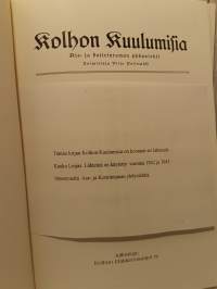 Kolhon kuulumisia