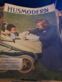 Husmodern 38/1951 Sveriges husmor 24 vinnare i numret, skolkläder, heminredning