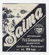 Saima  - tupakkaetiketti