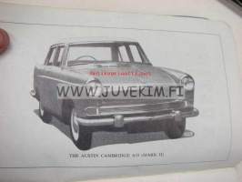 Austin A55 Cambridge Mark II Driver´s handbook -käyttöohjekirja