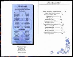 Kotivinkki - Kodin päiväkirja 1992. Runsaasti hyviä vihjeitä, niksejä, ruokareseptejä ja tärkeätä tietoa arjen tilanteissa.