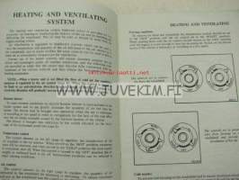 Austin A55 Cambridge Mark II Driver´s handbook -käyttöohjekirja