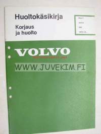Volvo Huoltokäsikirja Korjaus ja huolto Osa 5 Jarrut 340 -korjaamokirjasarjan osa