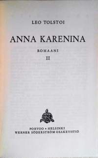 Leo Tolstoi : Anna Karenina II