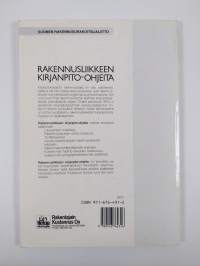 Rakennusliikkeen kirjanpito-ohjeita