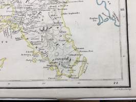 Map of Extra-Peloponesian Greece, As it stood at the beginning of the Peloponesian war (by K.O. Muller) -kartta