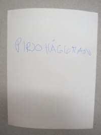 Pirjo Häggman -valokuva / photograph