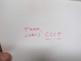 Jurij Tamm -valokuva / photograph