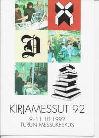 Turun Kirjamessut 1992  mainospostikortti, postikortti kulkematon