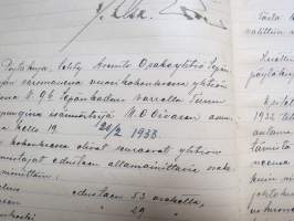 As Oy Sepänlinja, nykyään As. Oy. Kupittaankatu 57, Turku -puutalo-osakeyhtiön yhtiökokousten pöytäkirjat 1924-1946 sekä johtokunnan kokoukset 1924-1945