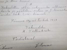 As Oy Sepänlinja, nykyään As. Oy. Kupittaankatu 57, Turku -puutalo-osakeyhtiön yhtiökokousten pöytäkirjat 1924-1946 sekä johtokunnan kokoukset 1924-1945