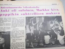 Nuorison Päivälehti &quot;Päivis&quot; 1966 nr 19, 10.5.1966 - puolueeton nuorison lehti, Optimistijollat, Valkeakoski Nuorisoteatteri + Rukouslauantai-ilta, Lohjalla surkeaa