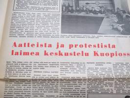 Nuorison Päivälehti &quot;Päivis&quot; 1966 nr 23, 21.5.1966 - puolueeton nuorison lehti, Nuoret ja ulkomaalaiset kahvilanpitäjien pulmana, Nuorisoparlamentti Kuopio, Cassius