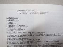 Turku Windsurfer Club 1981 nr 1 -vielä nimeämätön jäsenlehti