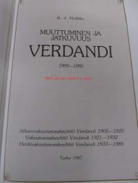 Muuttuminen ja jatkuvuus - Verandi 1905-1985