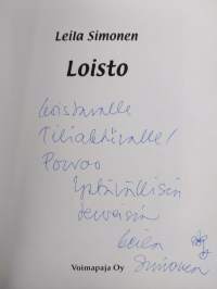 Loisto (signeerattu, tekijän omiste)