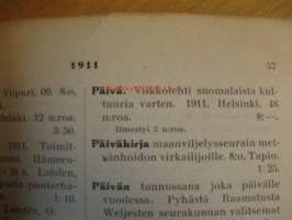 Suomen kirjakaupan luettelo 1911
