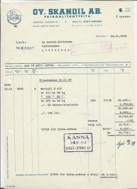 Skanoil Oy 1948  firmalomake