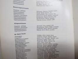 Merisotakoulu 1930-1970, sisältää kurssien oppilasmatrikkelit