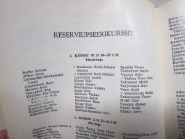 Merisotakoulu 1930-1970, sisältää kurssien oppilasmatrikkelit