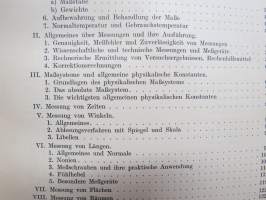 Messen und Wägen in Einzeldarstellungen - Ein Lehr- und Handbuch insbesondere für Chemiker