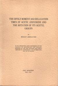 The dipole moment and relaxation times of acetic anhydride and the rotation of its acetyl groups